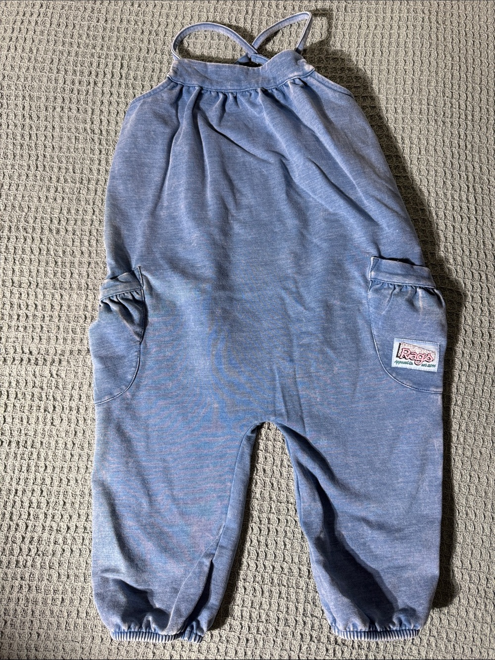 Rags to Raches 2T Blue Romper